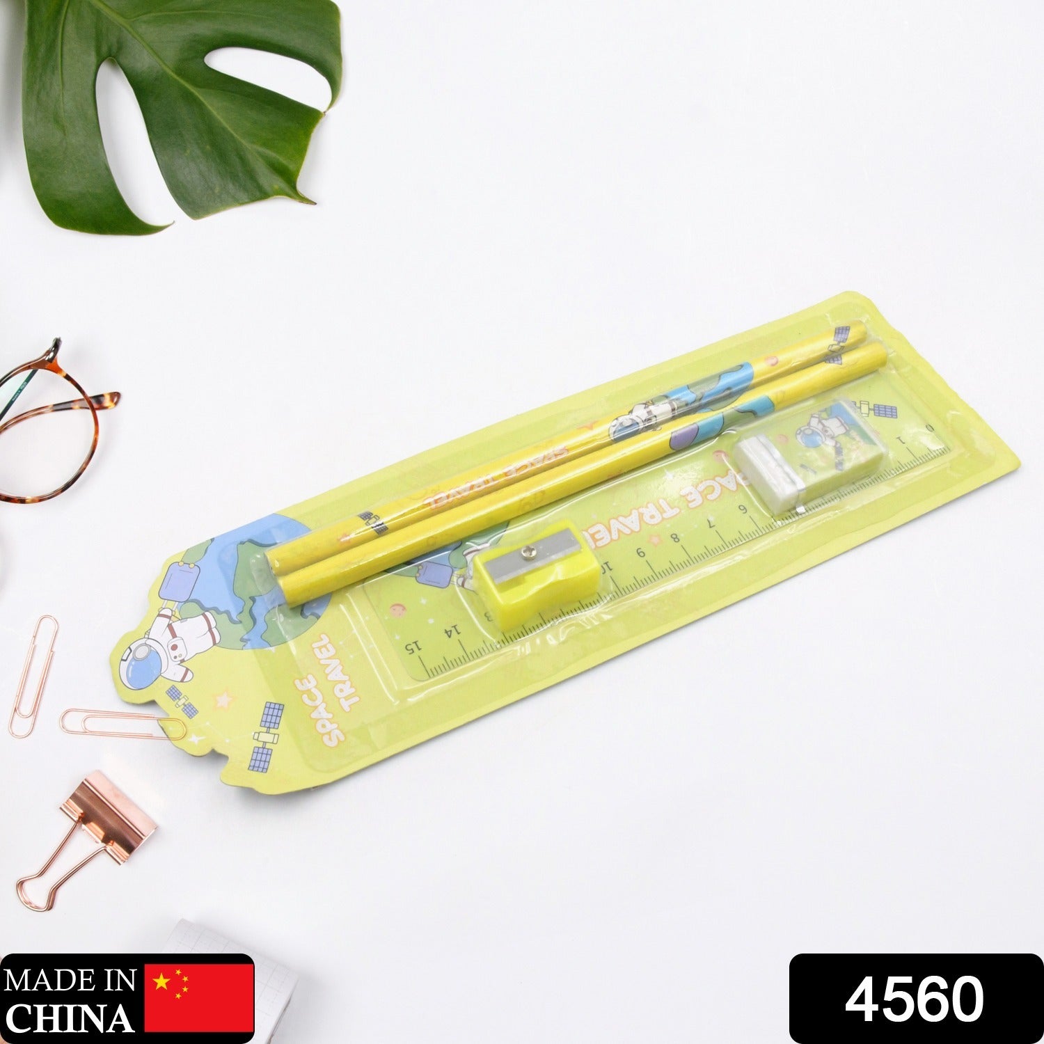 4560 Wooden Pencil Set, Stationary Set 5 in 1 Items Educational Item for School Going Kids, Stationary Set for Girls Boys/Stationary for School/Gift Pack for Girls Kids/Birthday Gift Kids (5 Pc Set 4560 Wooden Pencil Set, Stationary Set 5 in 1 Items Educational Item for School Going Kids, Stationary Set for Girls Boys/Stationary for School/Gift Pack for Girls Kids/Birthday Gift Kids (5 Pc Set